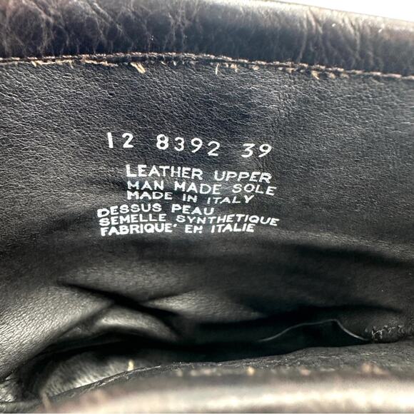 BOEMOS women’s biker Moto studded leather boots size 39 = 8 - Picture 6 of 13